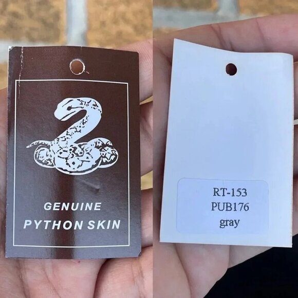 Byron New York Genuine Python LeatherBucketHandbag - Picture 12 of 16